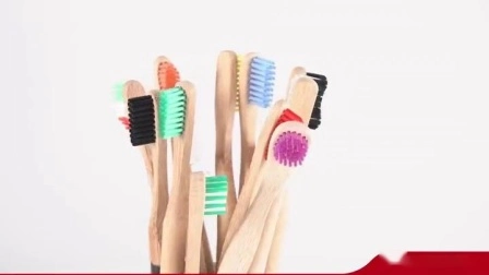 Mini spazzolino da denti in bambù da viaggio